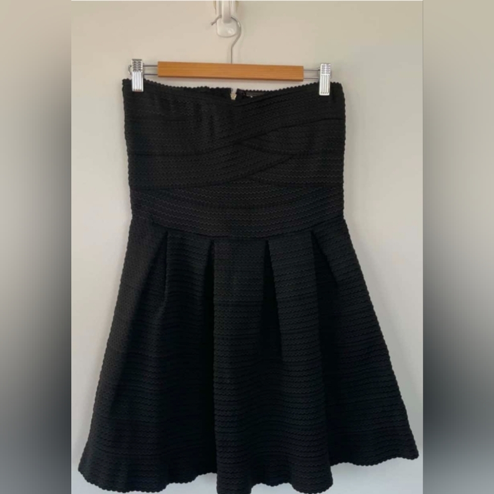 Pimkie Black Bandage Cocktail Strapless Mini Dress Size 6/8